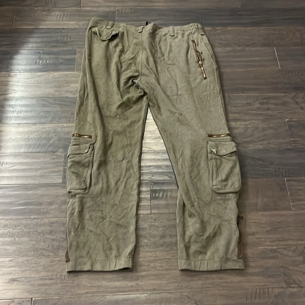 Polo Ralph Lauren Green Cargo Sweatpants Pants Mens Size XXL - Picture 2 of 15